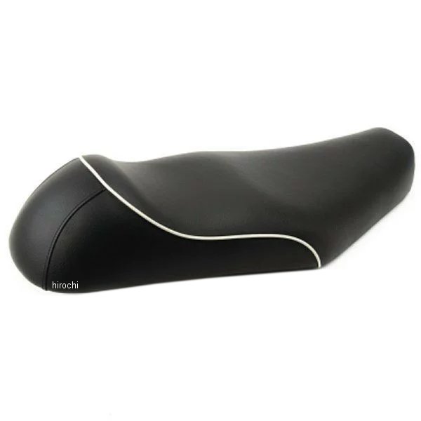 【メーカー在庫あり】 ポッシュ POSH カフェ セミダブルシート 99年-09年 W650、W400 黒パイピング 040102-06-10 HD店｜ヒロチー商事 ハーレー 店