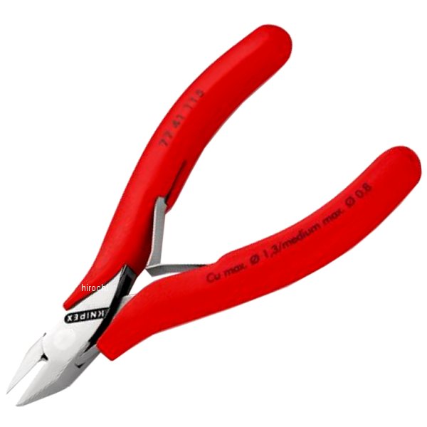 【メーカー在庫あり】 KNIPEX クニペックス エレクトロニクスニッパー 7741-115 HD店