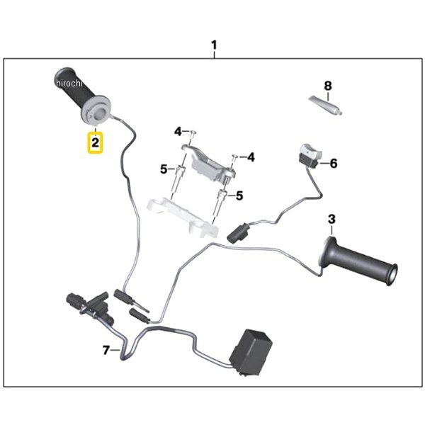 BMW純正 スロットル グリップ 77538564338 HD店