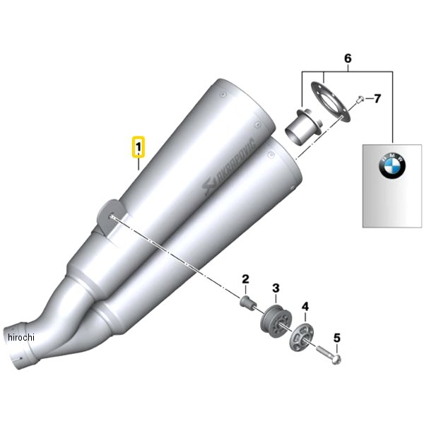 BMW純正 R マフラー 18518356969 HD店 135,520円
