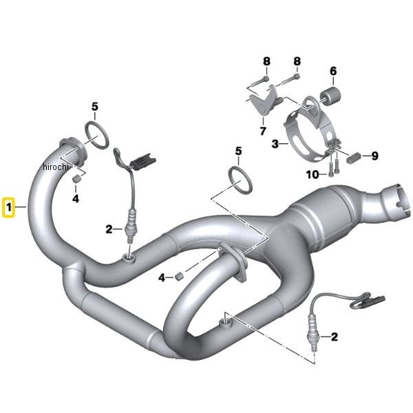 BMW純正 エキゾースト マニフォールド クローム 18518561883 HD店
