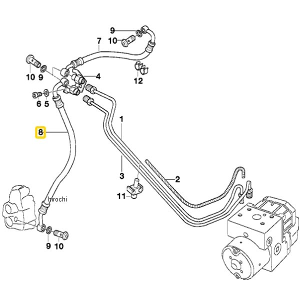 BMW純正 F ブレーキ ホース 34327651463 HD店