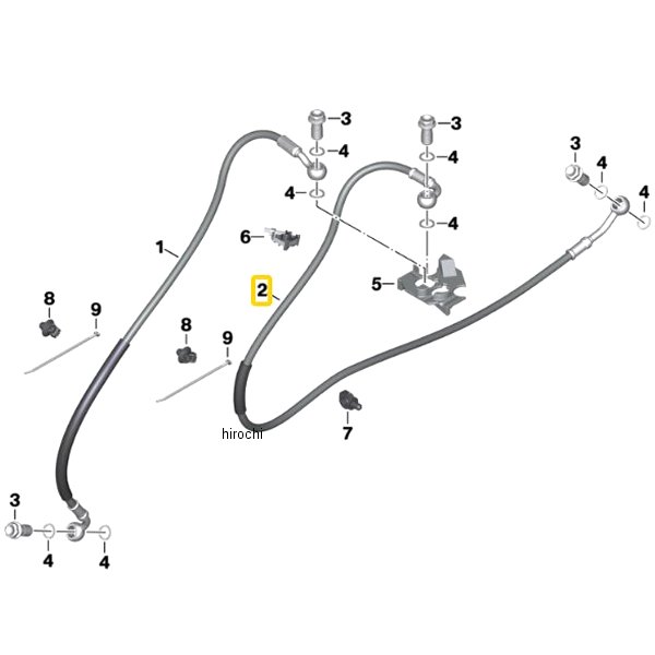 BMW純正 R ブレーキ回路ブレーキホース 34328562038 HD店