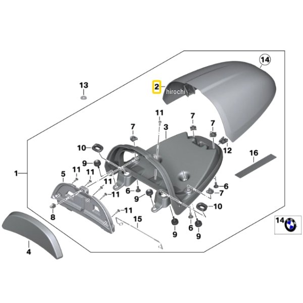 BMW純正 タンク(Hoecker)用カバー 77348533898 HD店