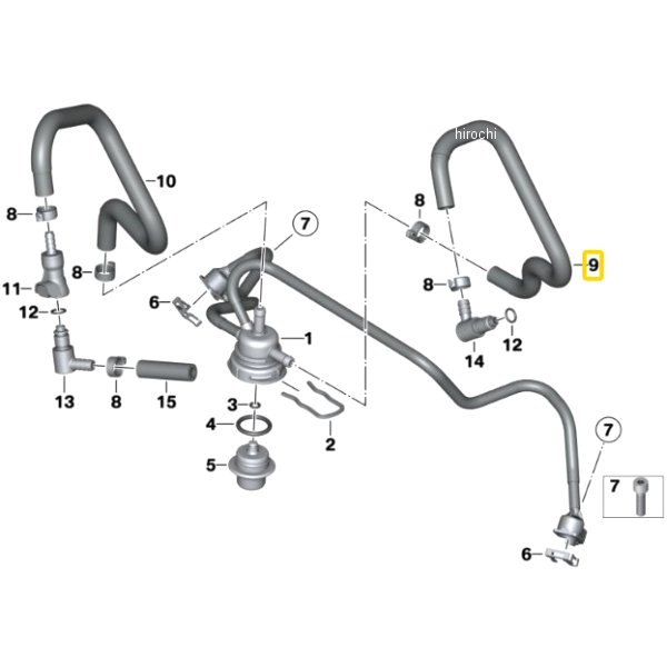 BMW純正 フューエル フィード ホース 13538543954 HD店
