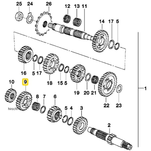 BMW純正 ギア ホィール 5 速 23007699383 HD店