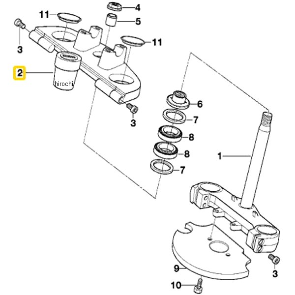 BMW純正 アッパー フォーク ブリッジ silber 31428523492 HD店