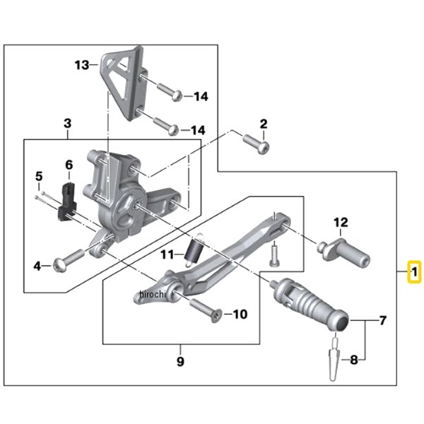 BMW純正 フット レスト装置 RH 46718396508 HD店