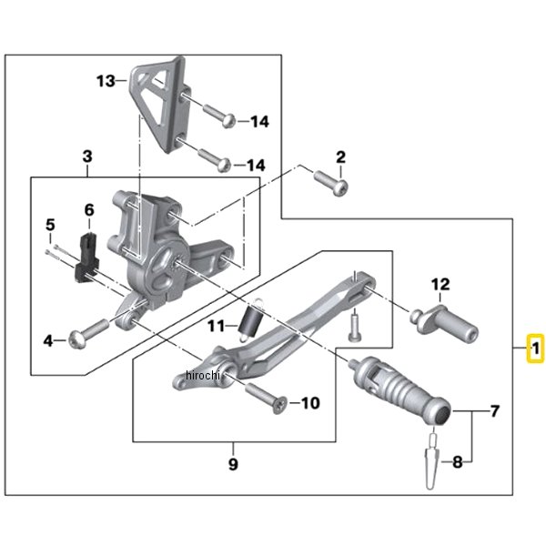 BMW純正 フット レスト装置 RH 46718396510 HD店