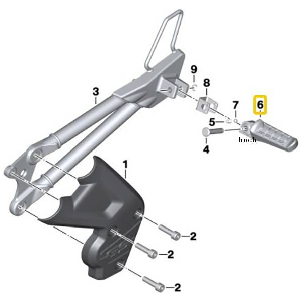 BMW純正 R フット レスト RH 46718553974 HD店