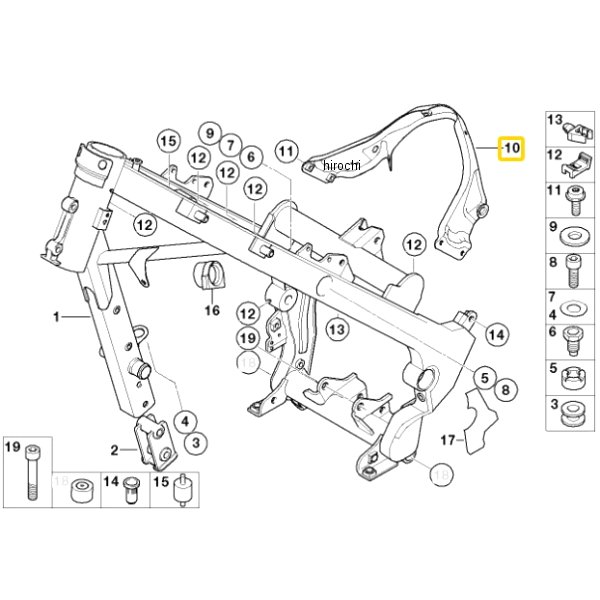 BMW純正 アッパー フレーム部品 52537669897 HD店