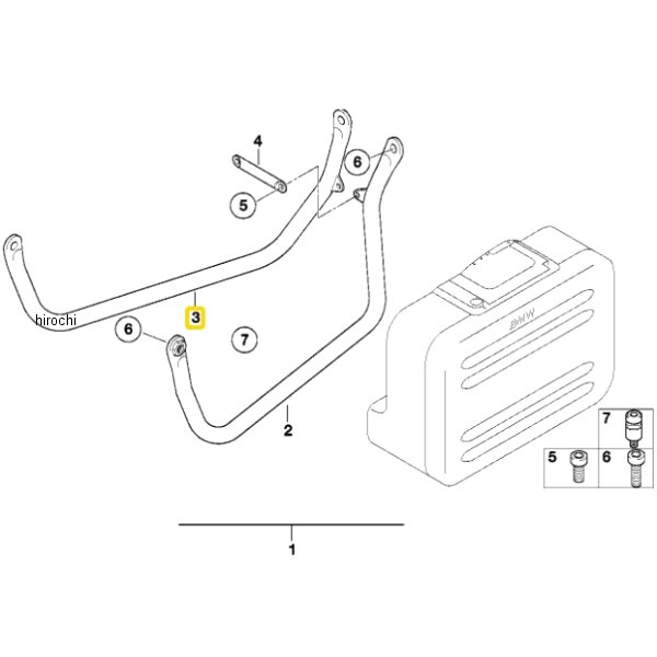 BMW純正 キャリング ケース ホルダー RH 71607653834 HD店