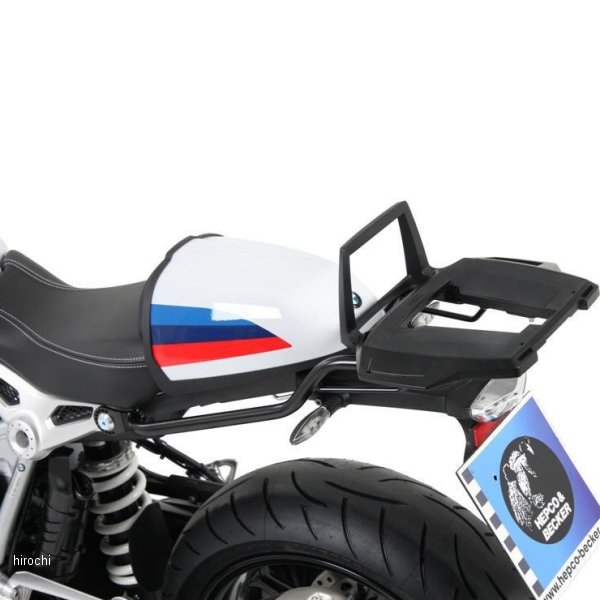 ヘプコアンドベッカー HEPCO&BECKER トップケースキャリア アルラック 17年-20年 BMW R nine T レーサー 黒 6526505 01 01 HD店｜ヒロチー商事 ハーレー 店