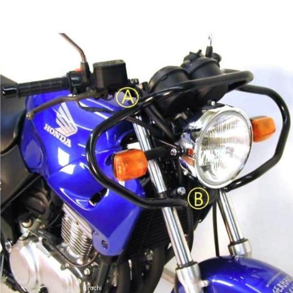 ヘプコアンドベッカー HEPCO&BECKER フロントガード 93年-97年 CB500 黒 503103 00 01 HD店｜ヒロチー商事 ハーレー 店