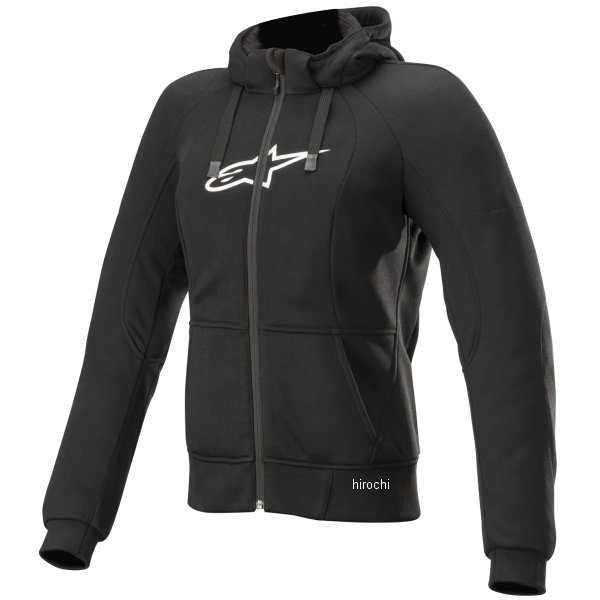 4210920 アルパインスターズ 秋冬モデル ジャケット STELLA CHROME SPORT HOODIE 黒 レディース Lサイズ 1693079103 HD店