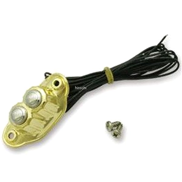 【メーカー在庫あり】 ガッツクローム K-Tech 2ボタンスイッチハウジング ブラス KUS-20-170 HD店｜ヒロチー商事 ハーレー 店