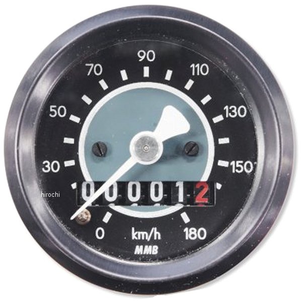 【メーカー在庫あり】 ガッツクローム 48mm機械式 ターゲット スピードメーター 1:1 WWC-19-394 HD店