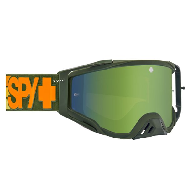 【メーカー在庫あり】 スパイ SPY モトクロスゴーグル FOUNDATION PLUS スピードウエイマットグリーン/スモークオリーブミラー 3200000000032 HD店