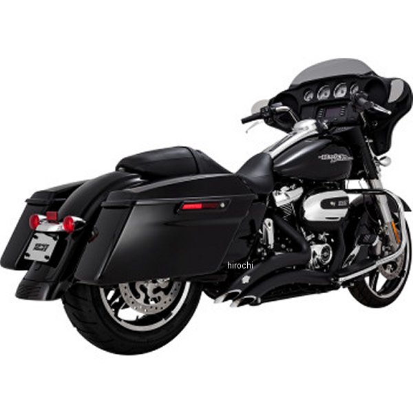 【USA在庫あり】 バンス&ハインズ VANCE & HINES ビッグラディウスマフラー 17年-22年 ハーレー FLHXS 黒 1800-2564 HD店