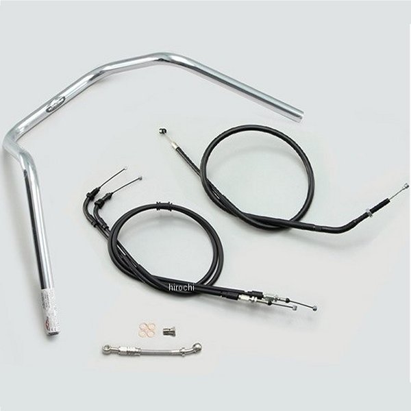 ハリケーン 200アップ3型プルバック ハンドルセット モンキー125 クローム H034-013C HD店