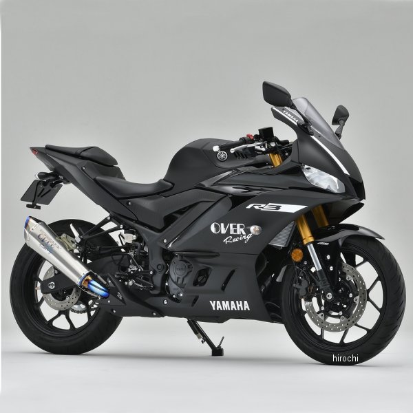 オーヴァー OVER スリップオンマフラー TT-Formula RS+PRO 政府認証 19年-21年 YZF-R3 フルチタン 17-36-05 HD店