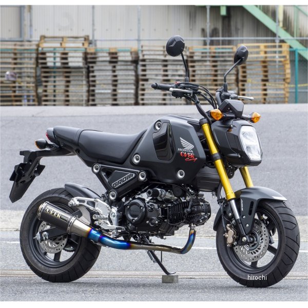 オーヴァー OVER フルエキゾースト GP-PERFORMANCE XL 政府認証 21年以降 グロム フルチタン 16-223-08 HD店