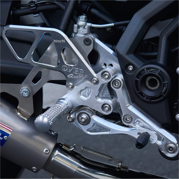 オーヴァー OVER バックステップ 4ポジション 17年-19年 Ninja650 シルバー 51-74-01 HD店