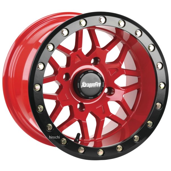 【USA在庫あり】 ドラゴンファイアー DragonFire タイホン ホイール 15×10 4/156+0 赤 dfr523210 HD店
