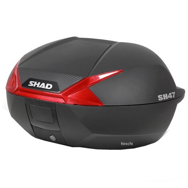 シャッド SHAD SH47 トップケース 汎用 レッド カーボン D0B47206 HD店