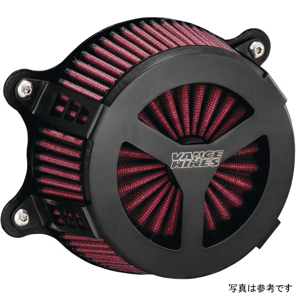 【USA在庫あり】 バンス＆ハインズ VO2 ラディアント3 エアインテーク 91年-22年 ハーレー XL883R 黒 vah41457 HD店