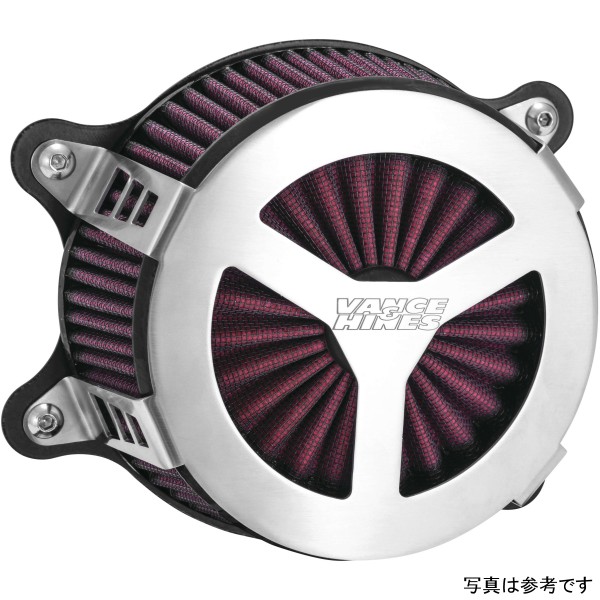【USA在庫あり】 バンス＆ハインズ VO2 ラディアント3 エアインテーク 91年-22年 ハーレー XL883R シルバー vah71459 HD店