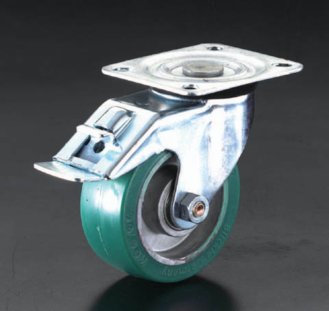【メーカー在庫あり】 エスコ ESCO 160mm キャスター 自在金具・後輪ブレーキ付 000012067120 HD店｜ヒロチー商事 ハーレー 店