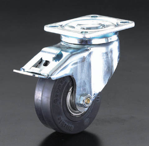 【メーカー在庫あり】 エスコ ESCO 200mm キャスター 自在金具・後輪ブレーキ付 000012067030 HD店｜ヒロチー商事 ハーレー 店 27,945円