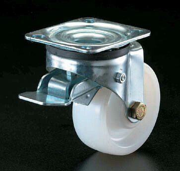 【メーカー在庫あり】 エスコ ESCO 100mm キャスター 自在金具・前輪ブレーキ付 000012025207 HD店|ヒロチー商事 ハーレー 店