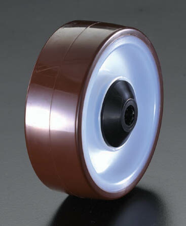 【メーカー在庫あり】 エスコ ESCO 200x50mm 車輪 ポリウレタン+ナイロン・Ballベアリング 000012067216 HD店