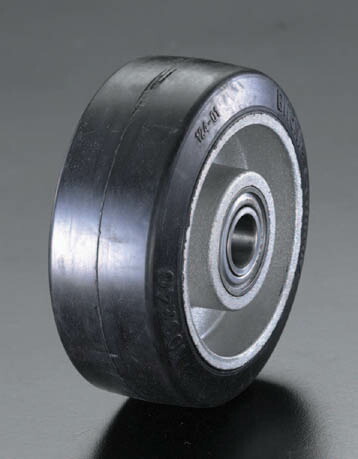【メーカー在庫あり】 エスコ ESCO 200x50mm 車輪 ラバータイヤ・アルミホイール 000012067183 HD店