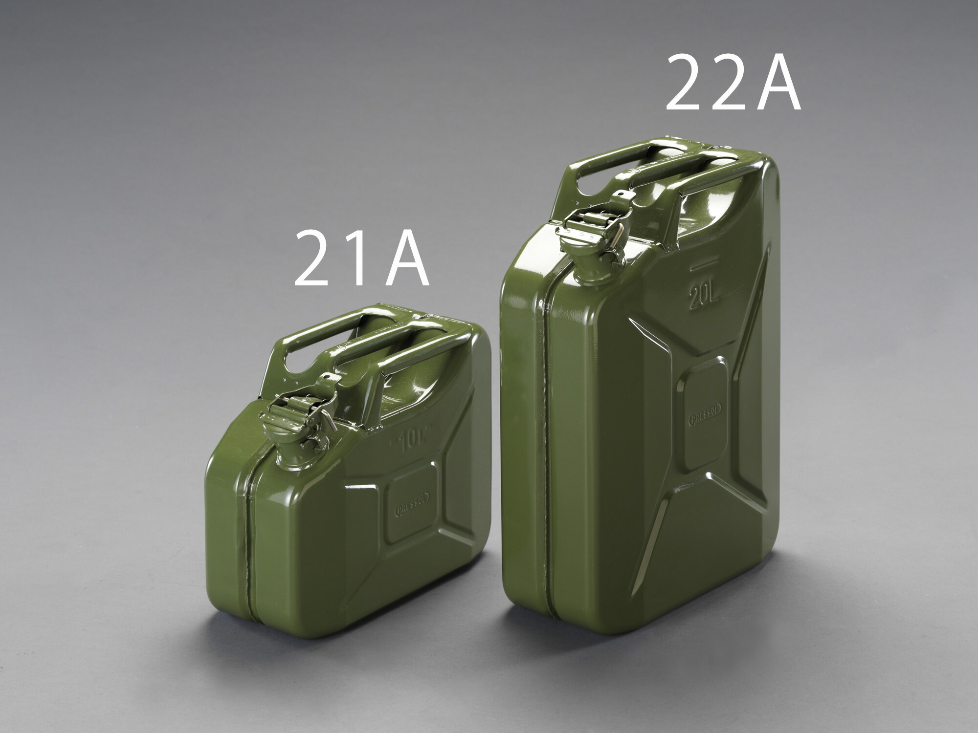 【メーカー在庫あり】 エスコ ESCO 20L 燃料携行缶 縦型/OD色 000012260119 HD店