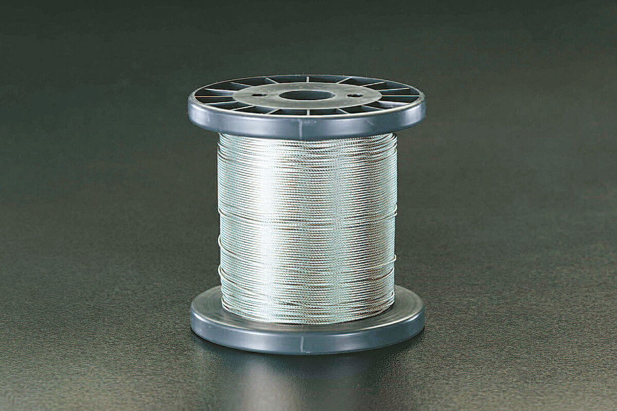 【メーカー在庫あり】 エスコ ESCO 1.0mm x100m/7x 7 ワイヤーロープ(ステンレス製) 000012239020 HD店