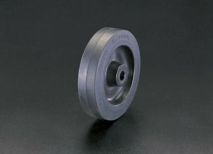 【メーカー在庫あり】 エスコ ESCO 250x50mm 車輪 ラバータイヤ・ナイロンリム・ローラーベアリング 000012065762 HD店
