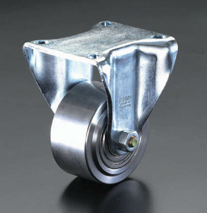 【メーカー在庫あり】 エスコ ESCO 100mm キャスター 固定金具・スティール車輪 000012067280 HD店