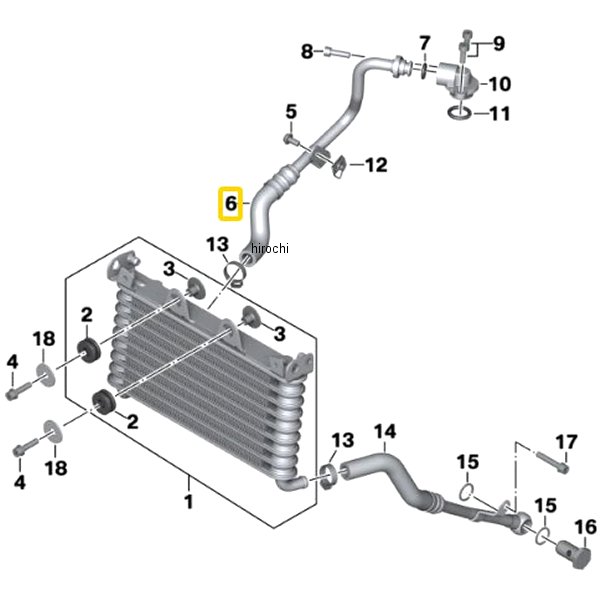 BMW純正 オイル クーラー パイプ フィード 17228543237 HD店