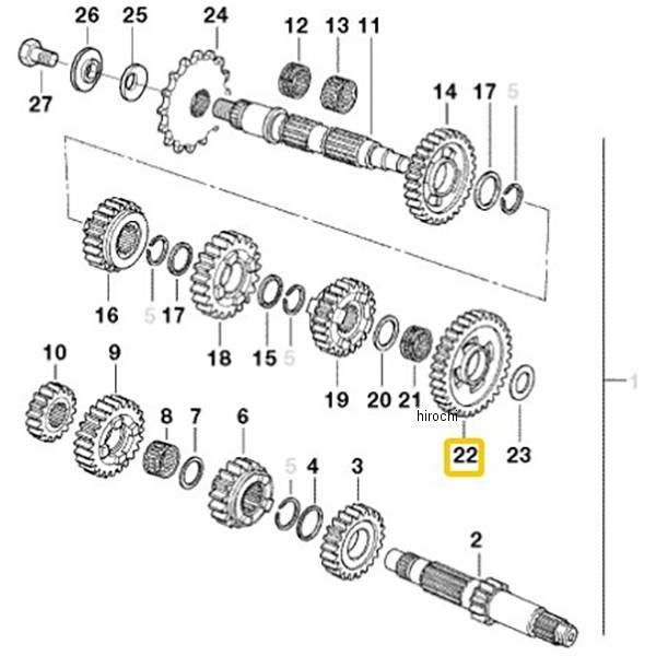 BMW純正 Gear wheel 1st gear 23007700149 HD店