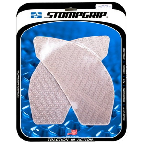 ストンプグリップ STOMPGRIP トラクションパッドタンクキット 12年-16年 ニンジャ650/400、ER6 クリア 55-14-0044C HD店｜ヒロチー商事 ハーレー 店