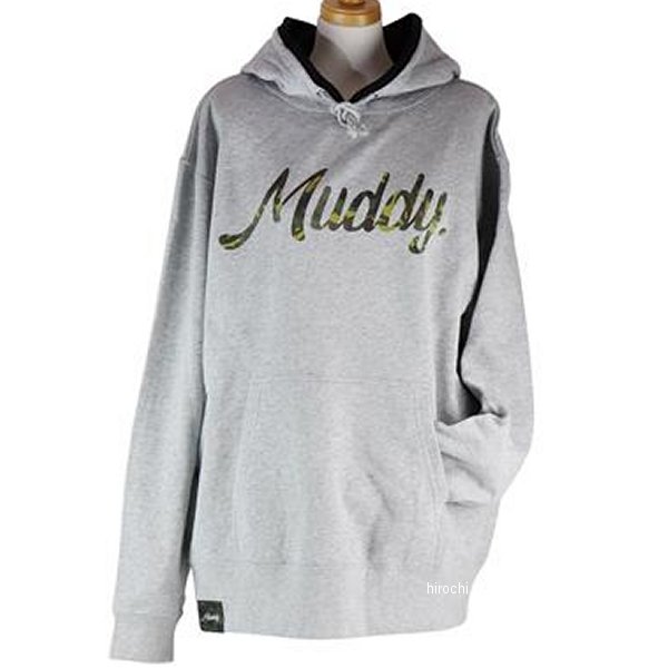 【メーカー在庫あり】 GOODS グッズ Muddy CAmoufLAge 10.0oz フーディー Sサイズ グレー GA-00239 HD店