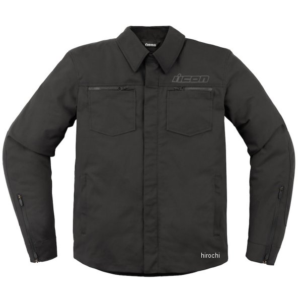 アイコン ICON 春夏モデル ジャケット UPSTATE CANVAS 黒 3XLサイズ 2820-6240 HD店