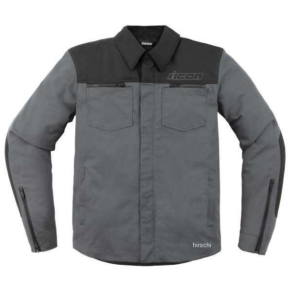 アイコン ICON 春夏モデル ジャケット UPSTATE CANVAS グレー Sサイズ 2820-6241 HD店
