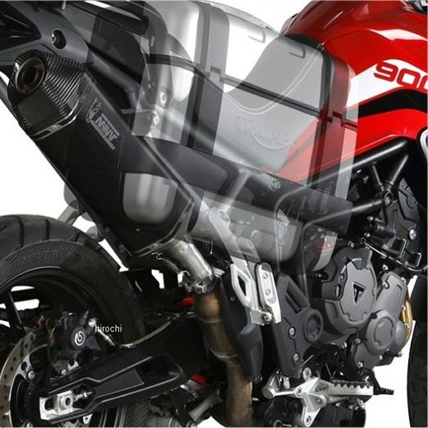 ミヴ Mivv スリップオンマフラー SPEED EDGE BLACK 21年-22年 Tiger900GT ステンブラック T.018.LRB HD店