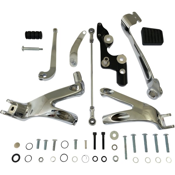 【USA在庫あり】 DRAG SPECIALTIES フォワードコントロールキット 18年-22年 ハーレー FXBB クローム 1622-0573 HD店