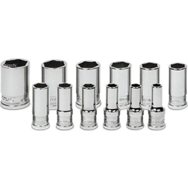 【USA店卸し資産あり】 スナップオン Snap-on フランクドライブエクストラ 3/8in セミディープ ソケット仕掛ける 6角 12個仕掛ける 212YFSMSY 固定ディスク店