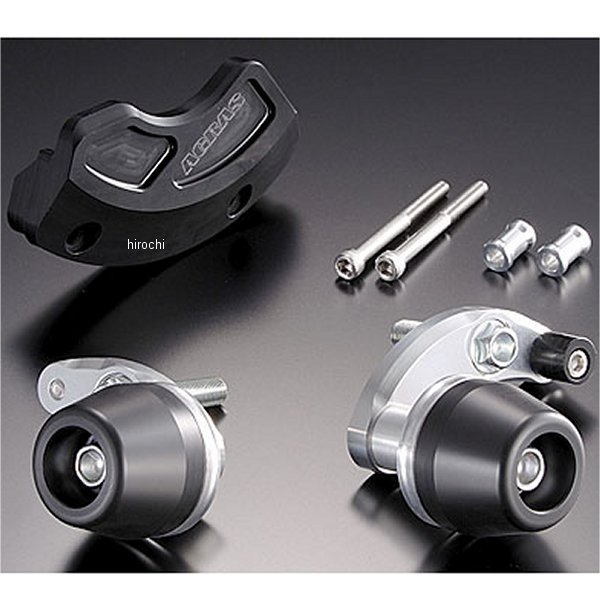 アグラス AGRAS レーシングスライダー 3点セットL ロゴ無し 06年-07年 YZF-R6 黒 342-266-003B HD店